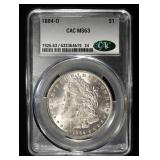 1884-O MORGAN DOLLAR CAC CH BU