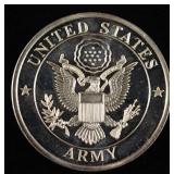 U.S. ARMY 1 OZ 0.999 SILVER ROUND