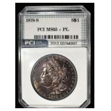 1878-S MORGAN DOLLAR PCI GEM BU PL