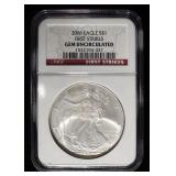 2006 AMERICAN SILVER EAGLE NGC GEM UNCIRCULATED