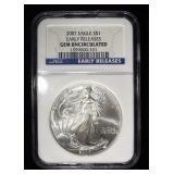 2007 AMERICAN SILVER EAGLE NGC GEM UNCIRCULATED