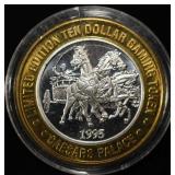 1995 CAESARS PALACE 0.999 SILVER CASINO TOKEN