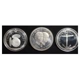APPROX 2.1 OZ 92.5% STERLING FOREIGN COINS