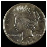 1921 PEACE DOLLAR AU/BU