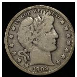 1903-O BARBER HALF FINE