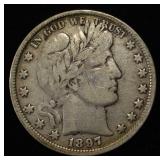 1897 BARBER HALF FINE