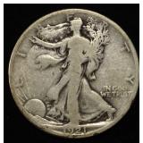 1921-S WALKING LIBERTY HALF VG