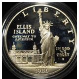 1986-S COMMEM $1 90% SILVER PR