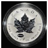 MAPLE LEAF 1 0Z 0.999 SILVER ROUND