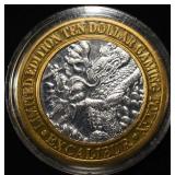 EXCALIBUR 0.999 SILVER CASINO TOKEN