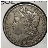 1902 MORGAN DOLLAR F