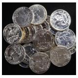 (20) 90% SILVER WASHINGTON QUARTER PROOF