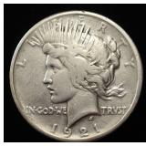 1921 PEACE DOLLAR VF/XF