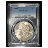 1889 MORGAN DOLLAR PCGS MS64