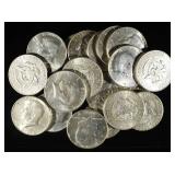 (20) 40% SILVER KENNEDY HALF DOLLARS