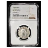 1928-S STANDING LIBERTY QUARTER NGC AU DETAILS