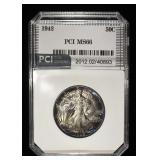 1942 WALKING LIBERTY HALF DOLLAR PCI SUPERB GEM BU