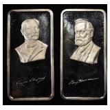 1 OZ .999 SILVER PRESIDENT BAR