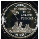 HONORING OUR ARMED FORCES 1 OZ 0.999 SILVER ROUND