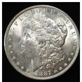 1887 MORGAN DOLLAR AU/BU