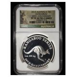 2013 KANGAROO 0.999 SILVER NGC PF70 ULTRA CAMEO