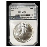 1991 AMERICAN SILVER EAGLE PCI PERFECT GEM BU