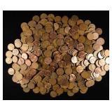 (500) WHEAT CENTS MIXED DATES