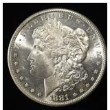 1881-S MORGAN DOLLAR CH BU