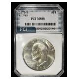 1971-S EISENHOWER DOLLAR PCI SUPERB GEM+ BU SILVER