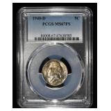 1940-D JEFFERSON NICKEL PCGS MS67FS