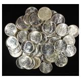 (50) 90% SILVER ROOSEVELT DIMES UNC