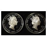 APPROX 1.2 OZ 92.5% STERLING FOREIGN COINS