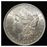 1878 8TF MORGAN DOLLAR CH BU