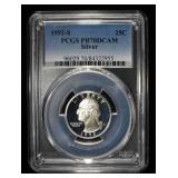 1992-S WASHINGTON QUARTER PCGS PR70 DCAM