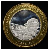 STARDUST .999 SILVER CASINO TOKEN