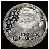 2020 MERRY CHRISTMAS 1 OZ 0.999 SILVER ROUND