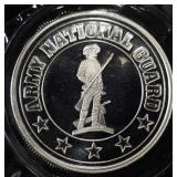 ARMY NATIONAL GUARD 1 OZ 0.999 SILVER ROUND