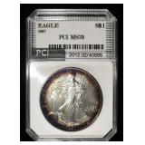 1997 AMERICAN SILVER EAGLE PCI PERFECT GEM BU