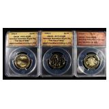 (3) AMERICAN INNOVATION DOLLARS GRADED