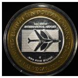 MCCARRAN AIRPORT .999 SILVER CASINO TOKEN