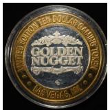 GOLDEN NUGGET .999 SILVER CASINO TOKEN