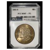1881-S MORGAN DOLLAR PCI SUPERB GEM BU PL