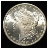 1881-S MORGAN DOLLAR GEM BU