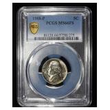 1988-P JEFFERSON NICKEL PCGS MS66 FS