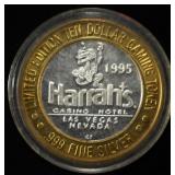 HARRAH'S .999 SILVER CASINO TOKEN
