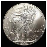 2002 AMERICAN SILVER EAGLE