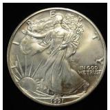 1991 AMERICAN SILVER EAGLE