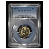 1975 JEFFERSON NICKEL PCGS MS66 FS