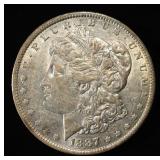 1887-O MORGAN DOLLAR AU/BU COLOR REV.