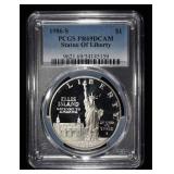 1986-S $1 COMMEM STATUE OF LIBERTY PCGS PR69 DCAM